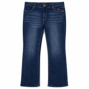 Harley Davidson Women’s 14 Bootcut Jeans Dark Wash Stretch Denim Y2K Biker Moto